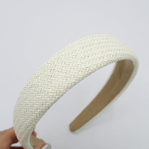 veryshine.com Headband rattan fabric padded headband simply casual hairband for women