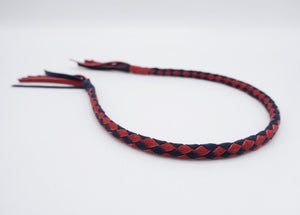 veryshine.com Headband Red brick/Navy suede headband, braided headband, tassel headband for women