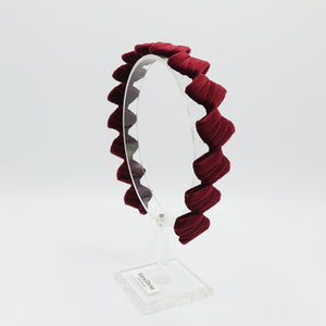 veryshine.com Headband Red wine diamond velvet wrap headband hair accessory for woman