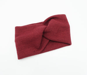 veryshine.com Headband Red wine knit headband corrugated headwrap multi-functional Fall Winter neck warmer