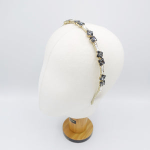 veryshine.com Headband rhinestone headband, quadrangle headband, bling headband, jeweled hair accessory for women