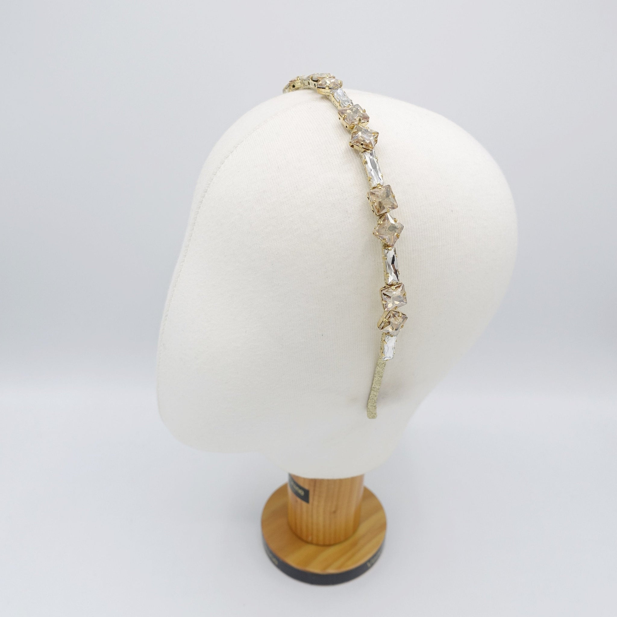 veryshine.com Headband rhinestone headband, quadrangle headband, bling headband, jeweled hair accessory for women