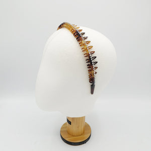 veryshine.com Headband rhinestone headband tooth comb hairband for women