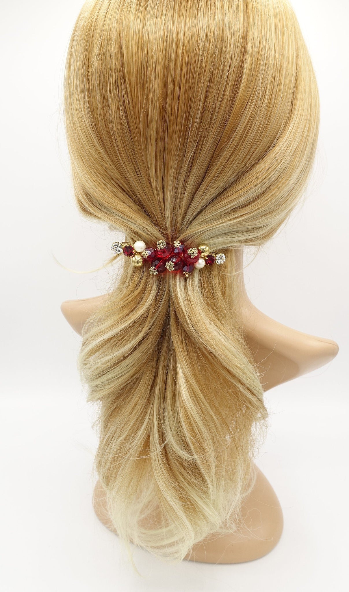 veryshine.com Headband Ruby crystal hair barrette bling rhinestone hair accessory for women