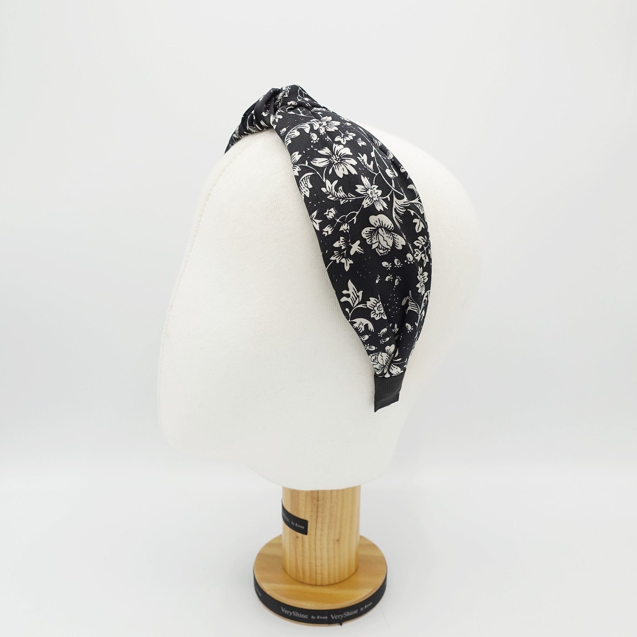 veryshine.com Headband silk satin headband floral print hairband women hair accessory
