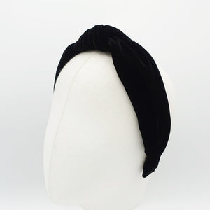 veryshine.com Headband silk velvet headband luxury fabric knot hairband