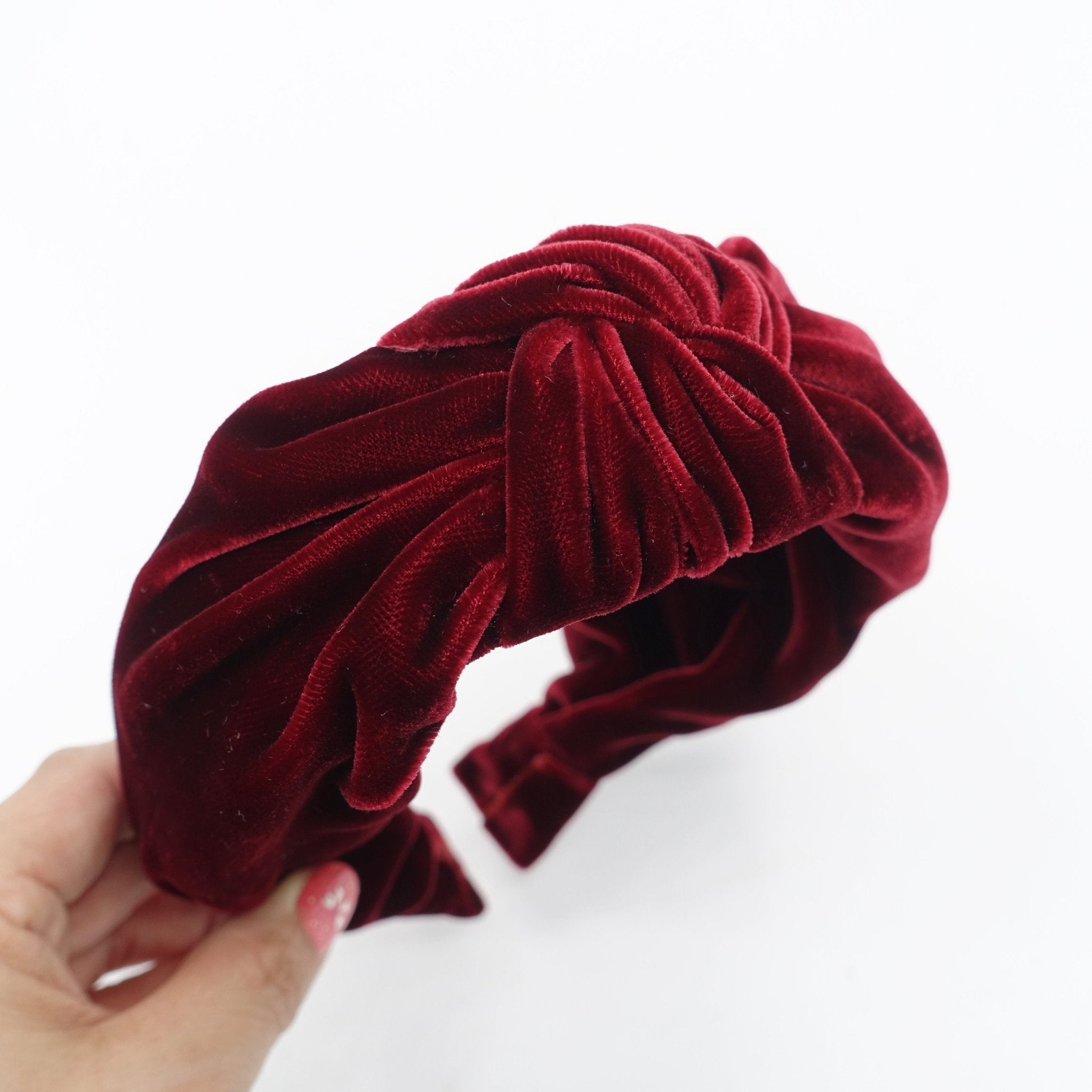 silk velvet knot headband 