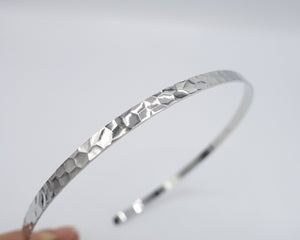 veryshine.com Headband Silver metal thin headband, metal pattern headband, minimalist headband for women