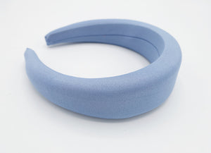 veryshine.com Headband Sky blue highly padded headband trendy simple hairband hair accessory for women