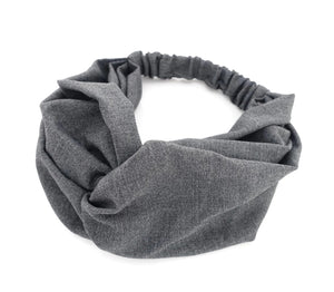 veryshine.com Headband Solid color turban headband front twist hair turban headband for women
