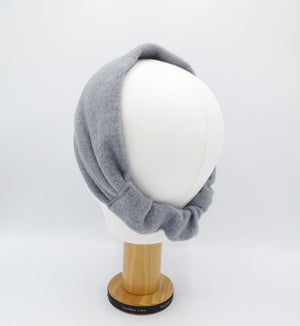 veryshine.com Headband solid fleece turban headband plain women elastic headwrap