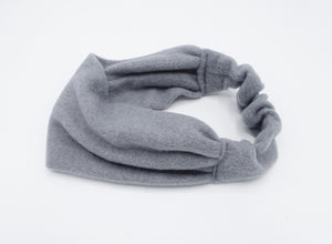 veryshine.com Headband solid fleece turban headband plain women elastic headwrap