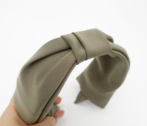veryshine.com Headband solid satin bow tie headband formal hair accessory for women