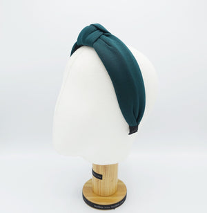veryshine.com Headband solid thick fabric knotted headband simple basic practical hairband women hair accessory
