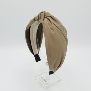 veryshine.com Headband stitched top knot headband casual hairband Fall hair accessory for women