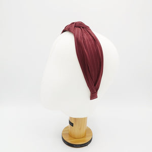 veryshine.com Headband stripe top knot headband Autumn hairband for women