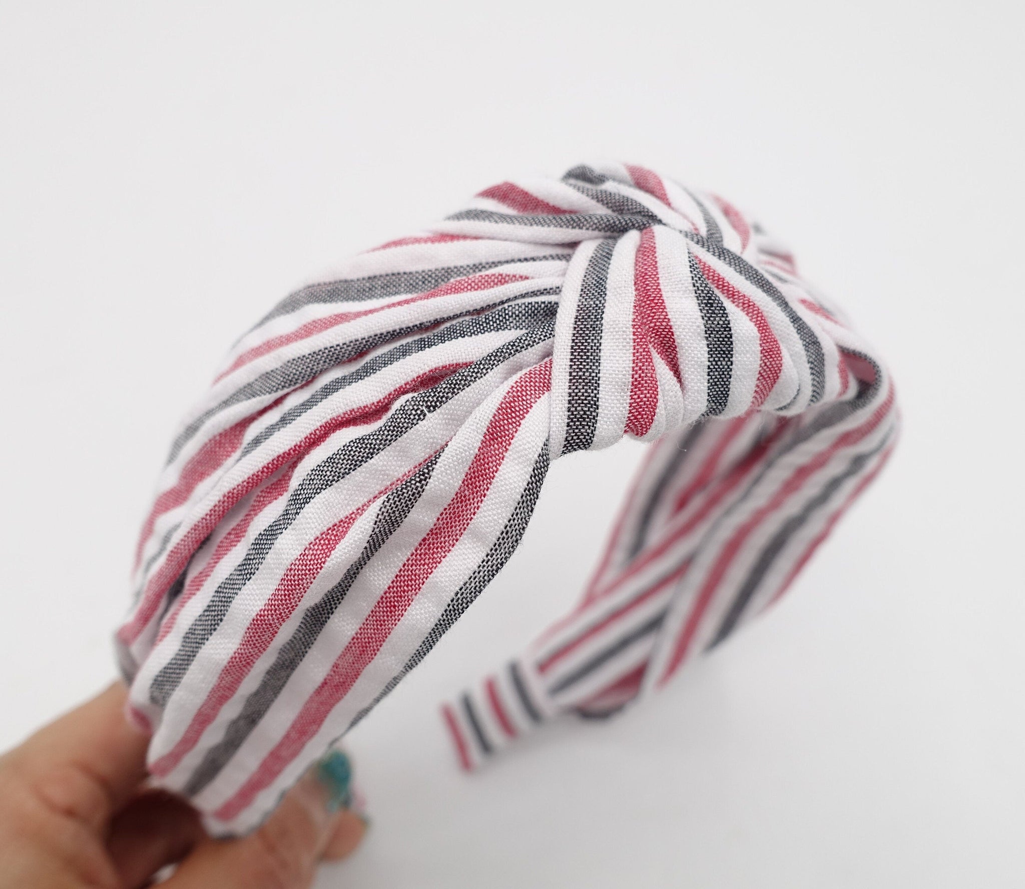 stripe knot headband 