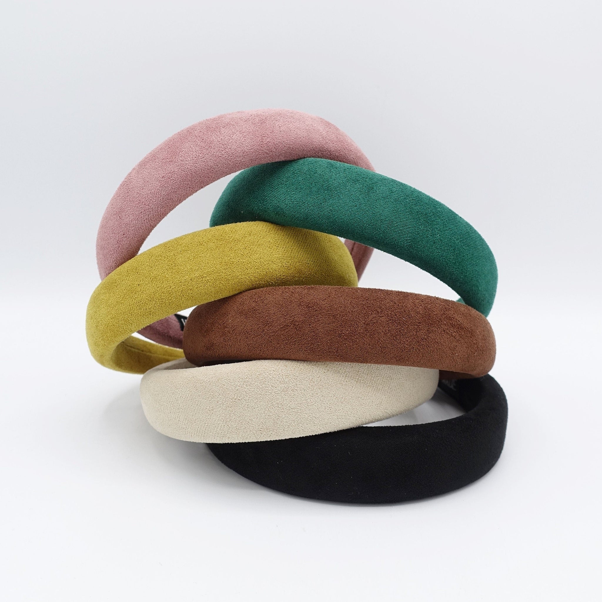 veryshine.com Headband Suede fabric headband, padded headband for women
