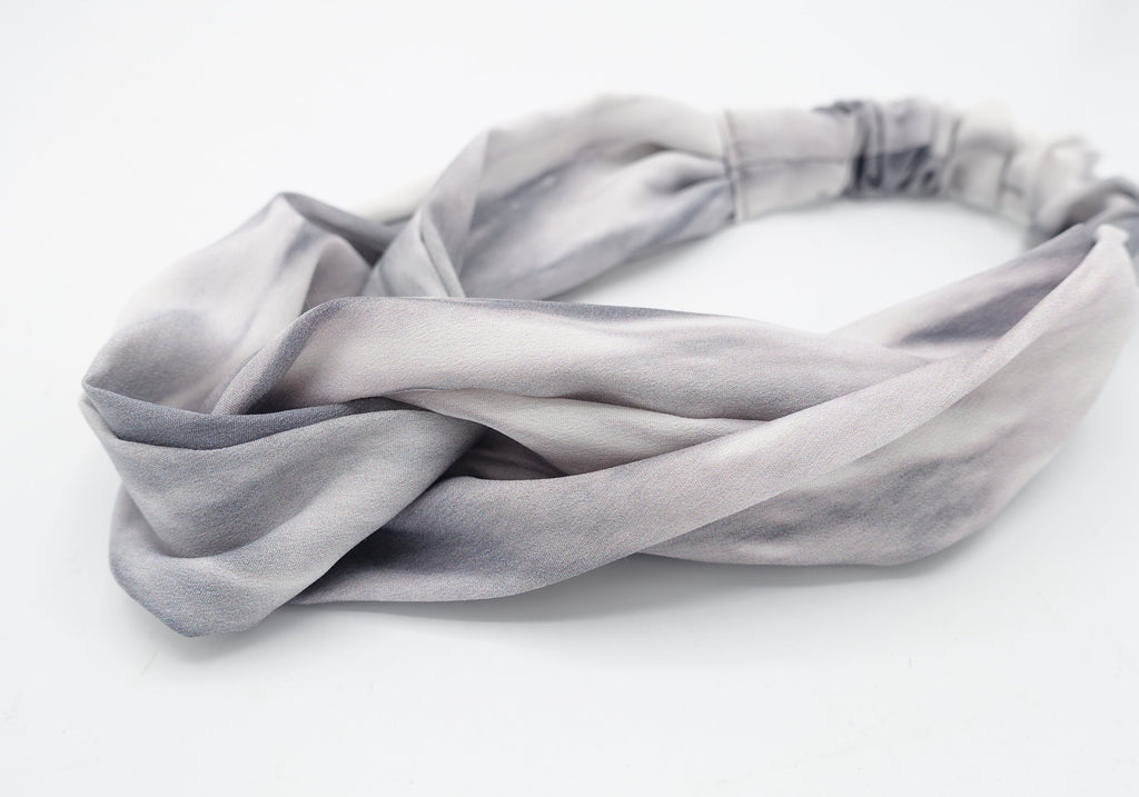 veryshine.com Headband tie dye pattern hair turban cross headband color gradation hair accessory for women