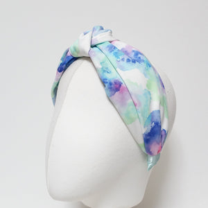 veryshine.com Headband tie dye pattern top knot headband color gradation hairband woman hair accessory