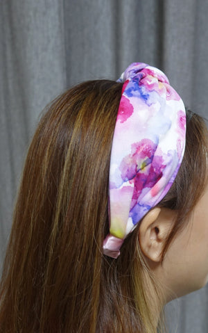 veryshine.com Headband tie dye pattern top knot headband color gradation hairband woman hair accessory