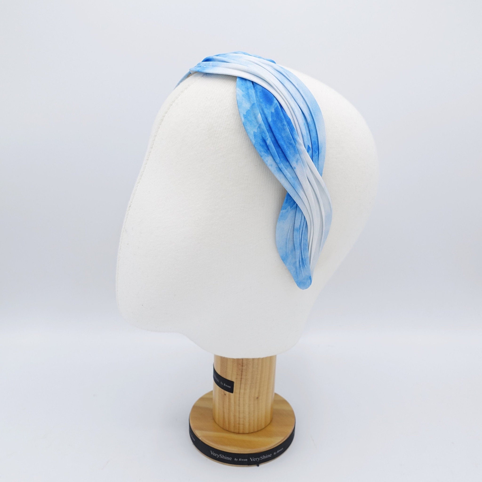veryshine.com Headband tie dye pattern wave headband cross hairband for women