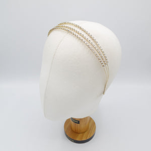 veryshine.com Headband triple rhinestone thin headband bling jewel hairband for women