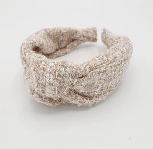 tweed knot headband 