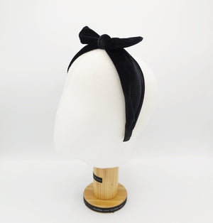 veryshine.com Headband velvet bow knot headband wired headband woman hair accessory