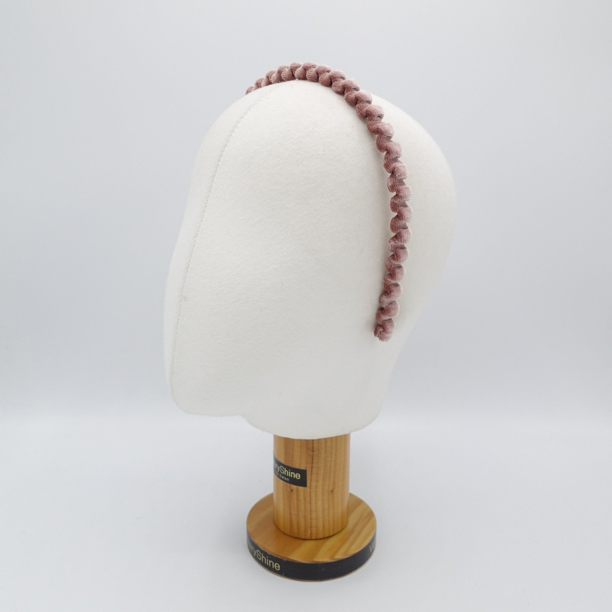 veryshine.com Headband velvet gear headband thin metal hairband for women