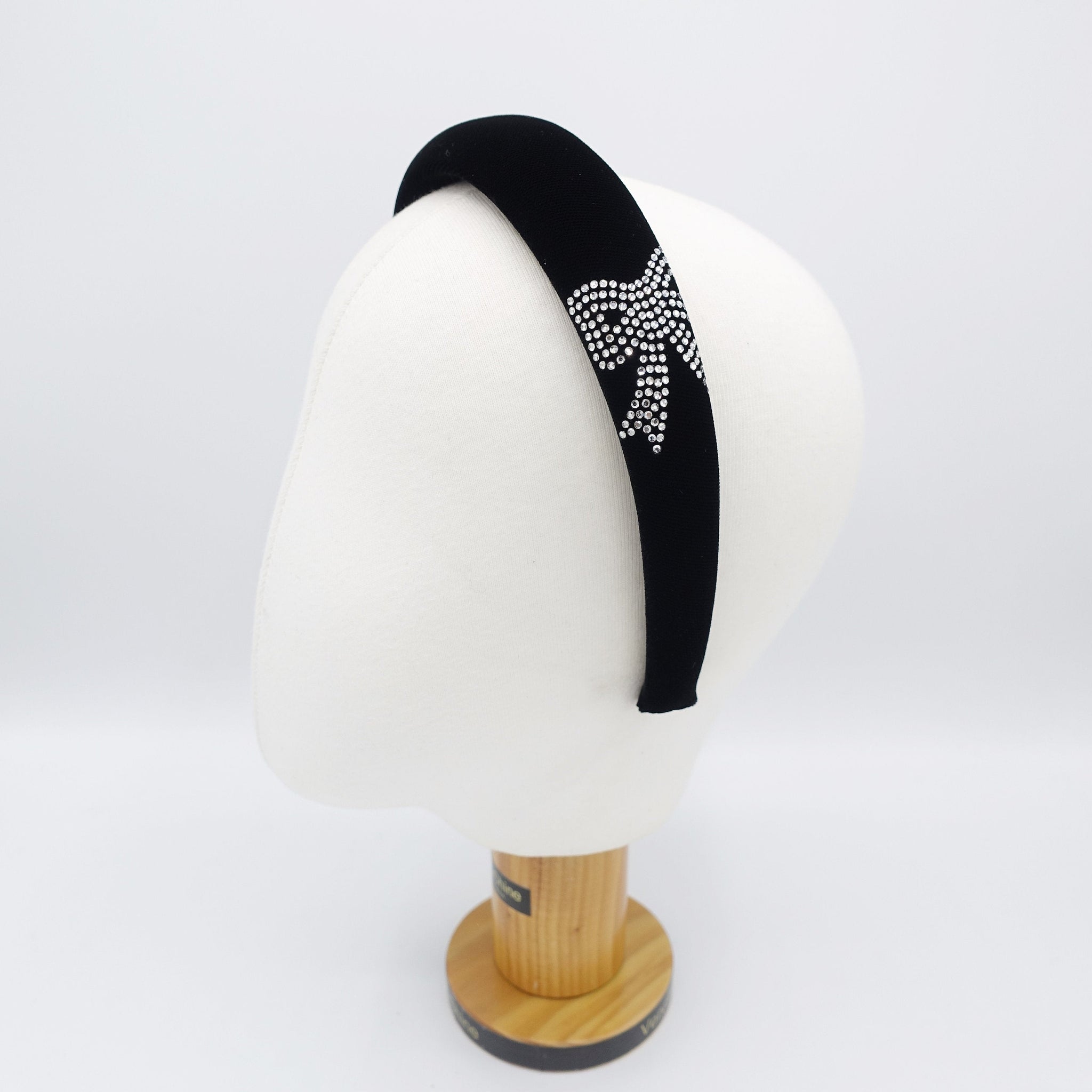 veryshine.com Headband velvet headband, hotfix headband, padded headband, bling ribbon hairband for women