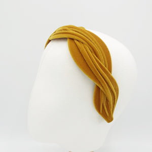 veryshine.com Headband velvet wave headband cross hairband for women