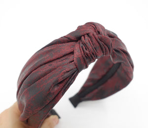veryshine.com Headband vintage dyed top knot headband Fall hair accessory for women