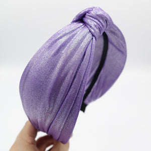 veryshine.com Headband Violet metallic front knot headband dazzling fashion hairband women hair accessory