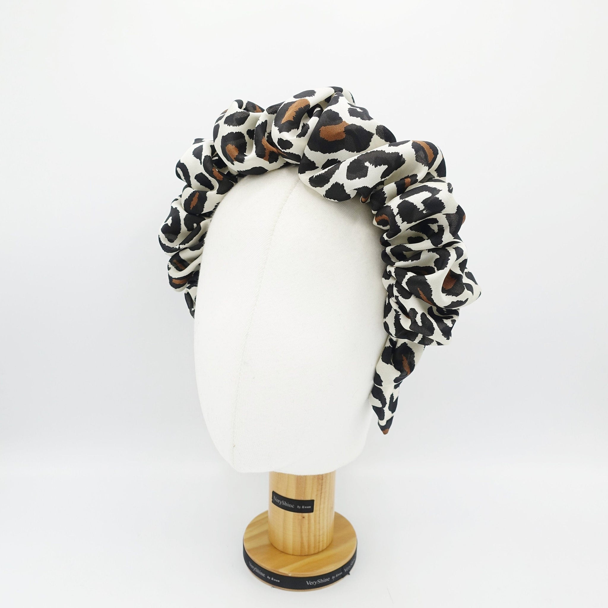 veryshine.com Headband volume wave chiffon headband leopard print stylish hairband women hair accessories
