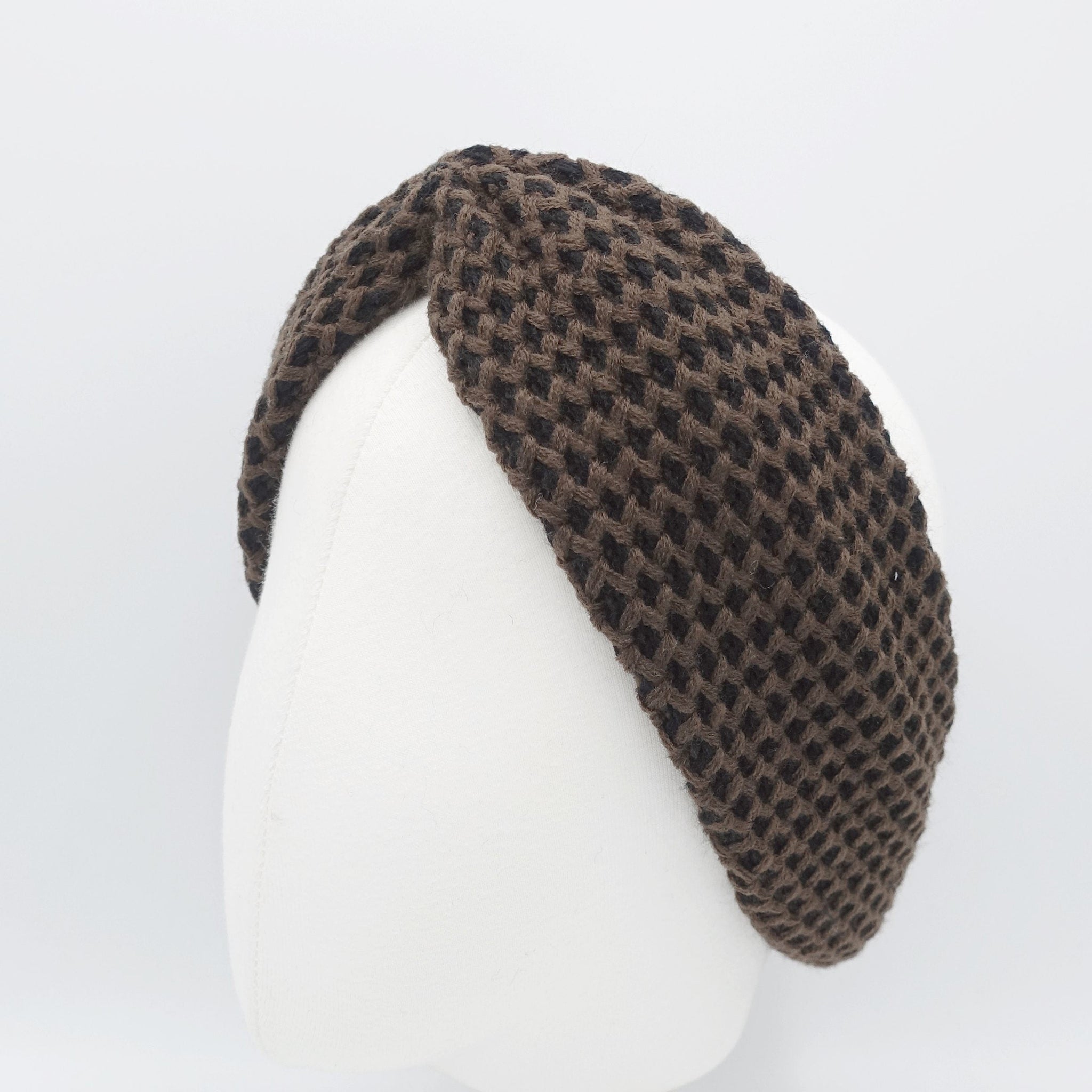 veryshine.com Headband waffle knit headband two way turban hair accessory Fall Winter hair accessory for women