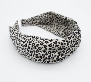 veryshine.com Headband White cheetah print knot headband animal print sexy hairband women hair accessories