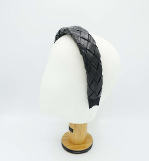 veryshine.com Headband widely plaited leather headband hairband casual women hair accessory