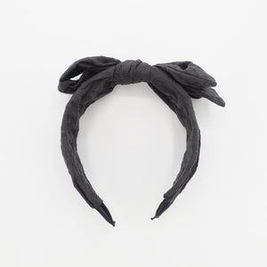 veryshine.com Headband Wire bow knot headband eyelet  bow hair accessory  for women