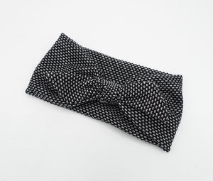 veryshine.com Headband wired bow headwrap knit headband Autumn hair accessory for women