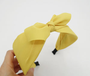 veryshine.com Headband Yellow solid chiffon headband cute  bow knot hair accessory for women
