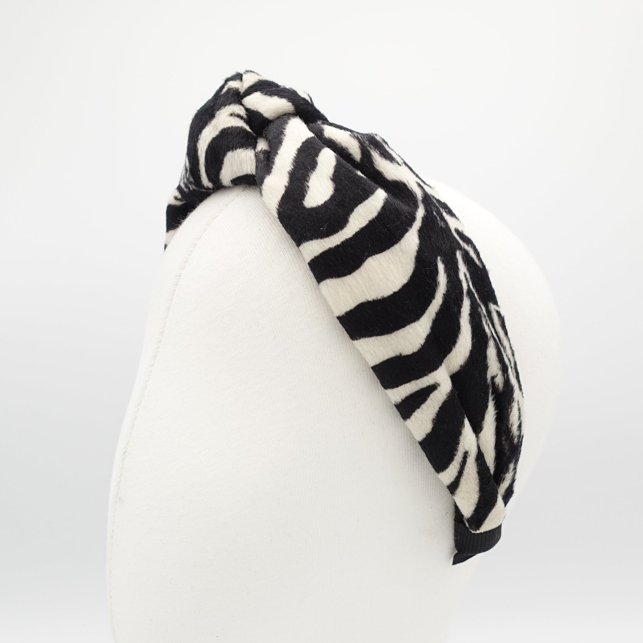 veryshine.com Headband zebra knotted headband animal print pattern hairband woman hair accessory