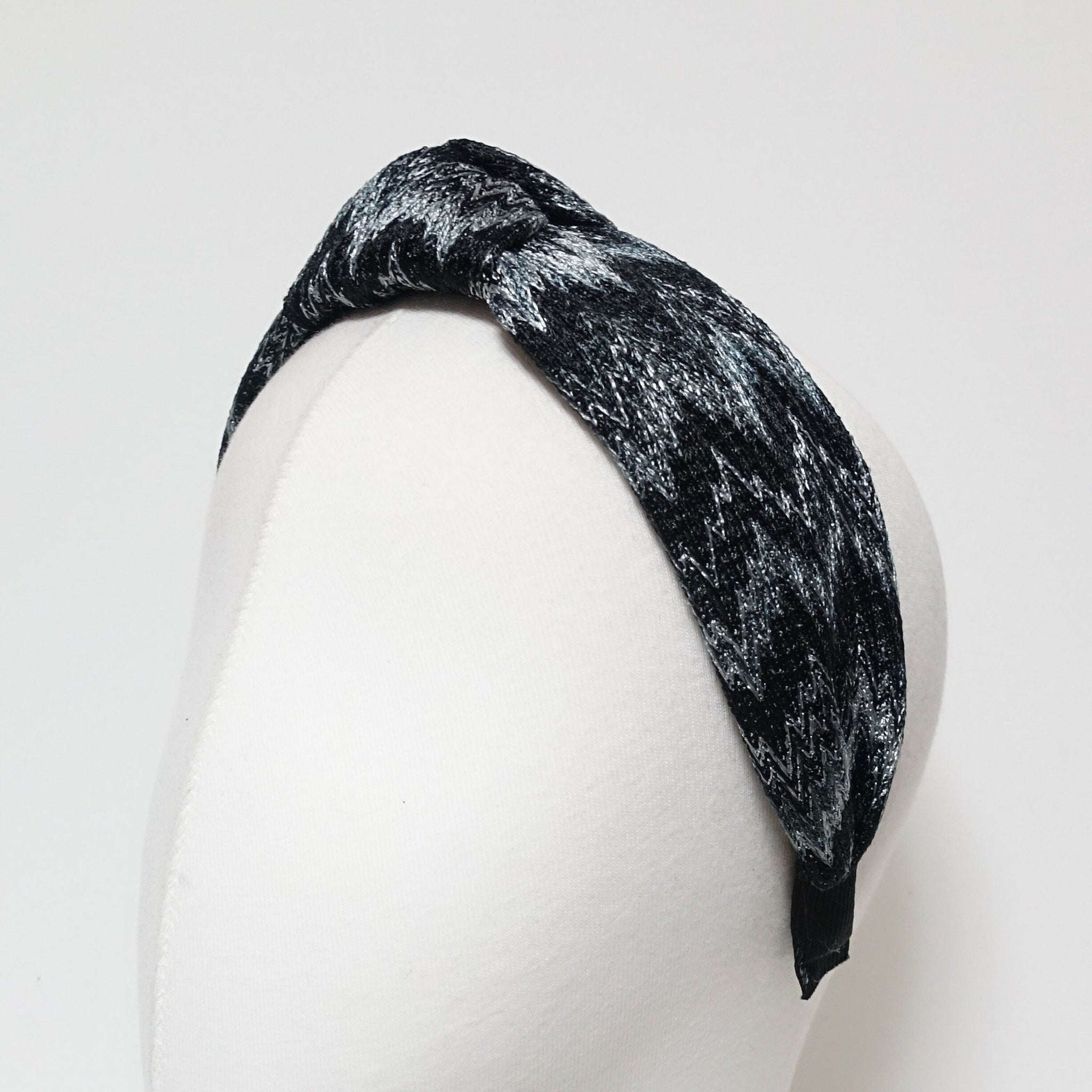 veryshine.com Headband zig zag stripe headband knot knit hairband stylish woman hair accessory