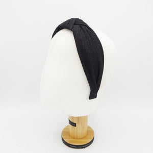veryshine.com Headbands & Turbans Black corrugated thin fabric headband knot hairband woman hair accessory