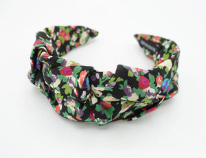 veryshine.com Headbands & Turbans Black floral twist pleat headband cute hairband women hair accessory