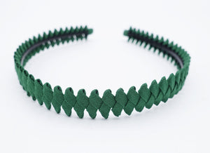 veryshine.com Headbands & Turbans Green saw blade headband fabric wrapped hairband