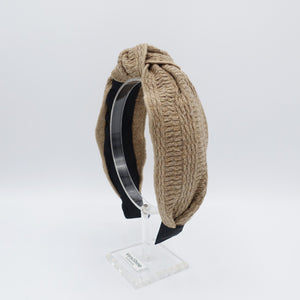 veryshine.com knit top knot headband