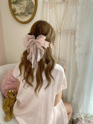 veryshine.com lace hair bow feminine styles hair accessory for woman