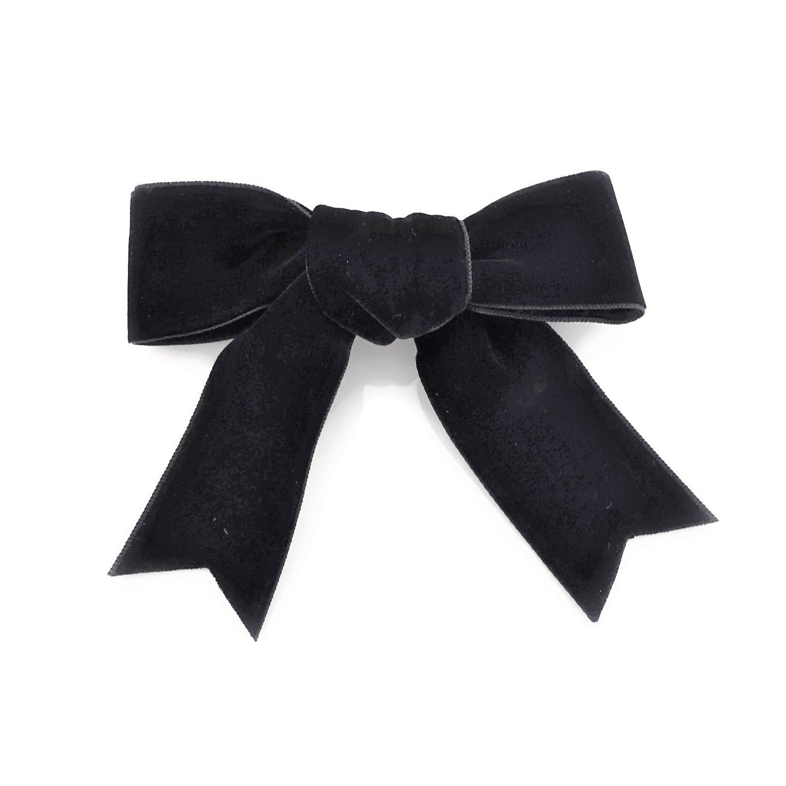 veryshine.com Moderate velvet black bow hair accessory shop for women
