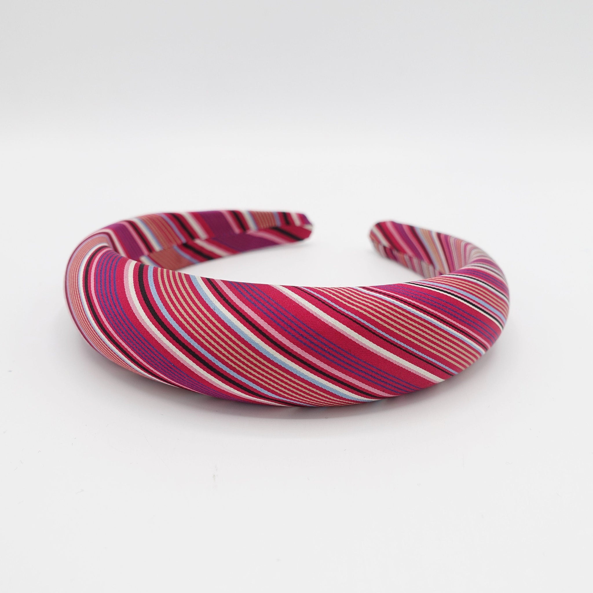 veryshine.com multi silk padded headband stripe candy cane pattern casual hairband for women-VS202109